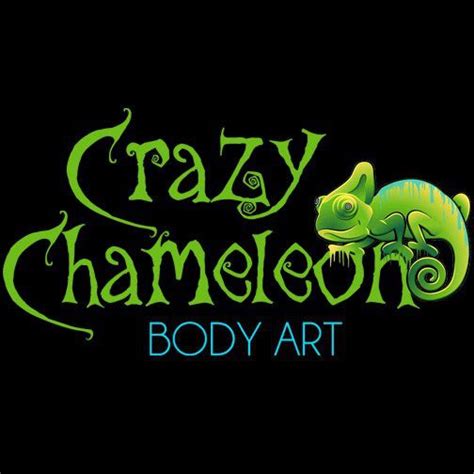 crazy chameleon body art.